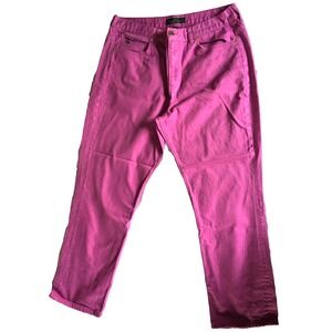 Lauren Ralph Lauren Jeans Women 16‎ Pink/Fuchsia Stretch Denim Straight Leg
